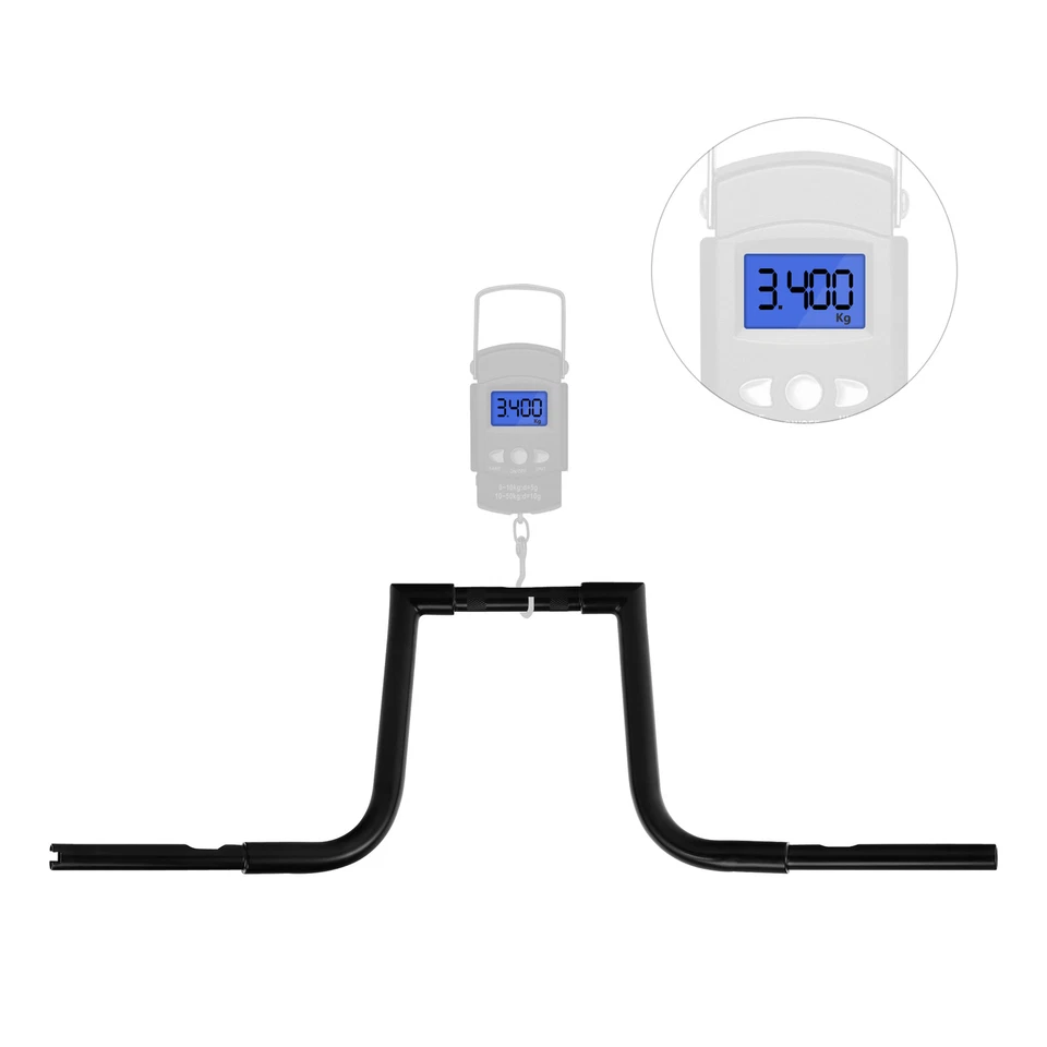 Manillar de barra de suspensión 1,25" Fat 12" apto para Harley Sportster XL883 1200 Foto 3 de 4