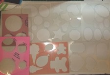 LOT OF SEVEN SCRAPBOOK CARD MAKING PAPERCRAFT TEMPLATES