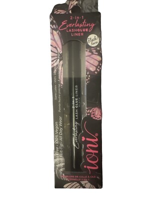 Ioni Lash Glue Liner Black 2 in 1 Makeup Cosmetic Beauty New In Box