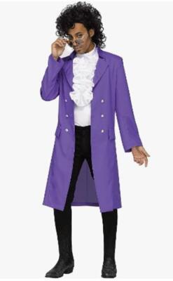 Purple Rain Prince 1980's Jacket Jabot Costume Men Sizes 