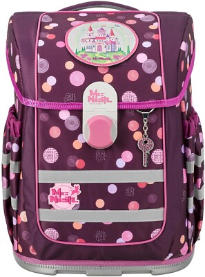 MCNEILL Schulranzen Ergo Complete, Ruby (Set, 5-tlg), inkl. Federmäppchen