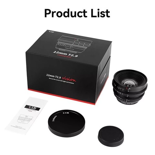 7 Artisans 12 mm T2.9 APS-C MF Cine Objektiv für Sony E Fuji X Canon RF Nikon Z Leica - Bild 4 von 12