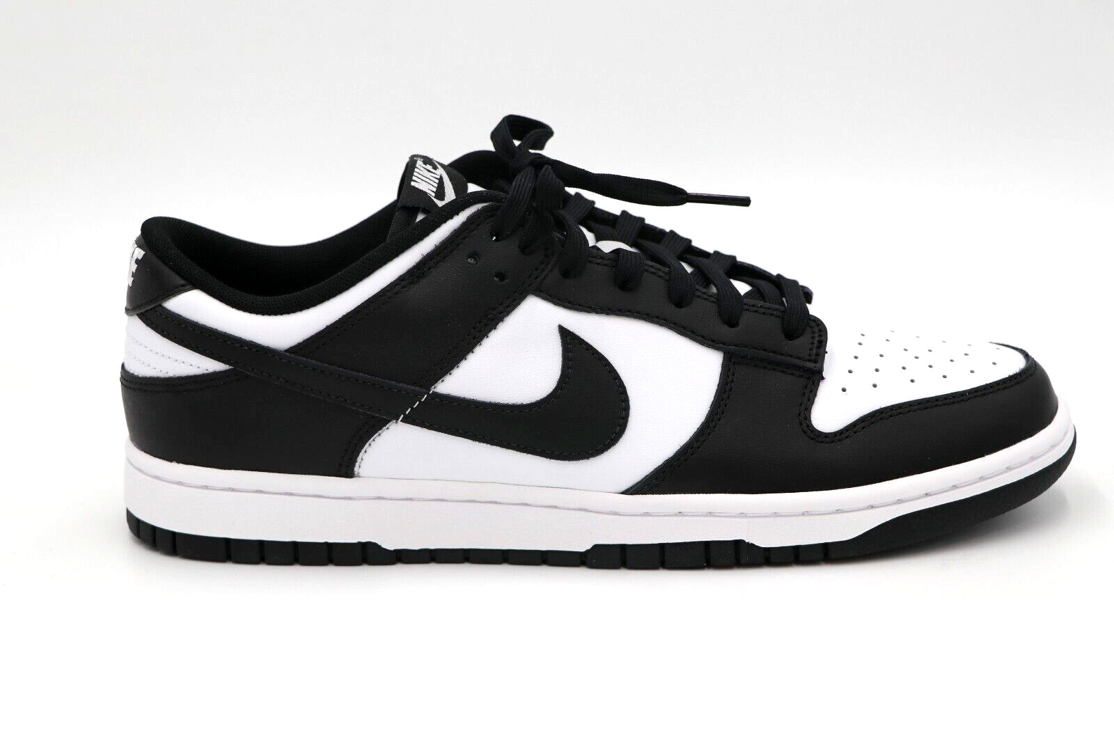 NIKE DUNK LOW RETRO БЕЛЫЙ/ЧЕРНО-БЕЛЫЙ #10.5 Мужские