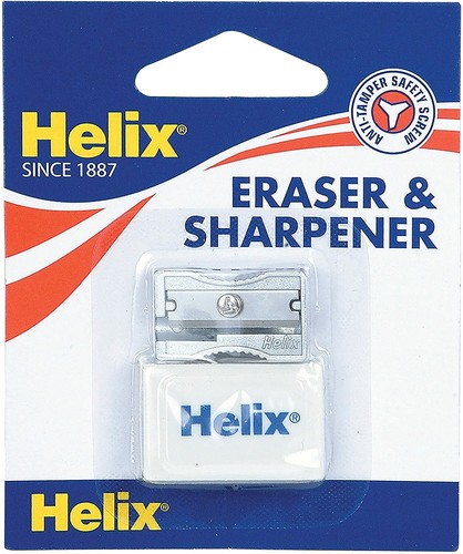 Helix Afilador y Borrador Set Sencillo Agujero