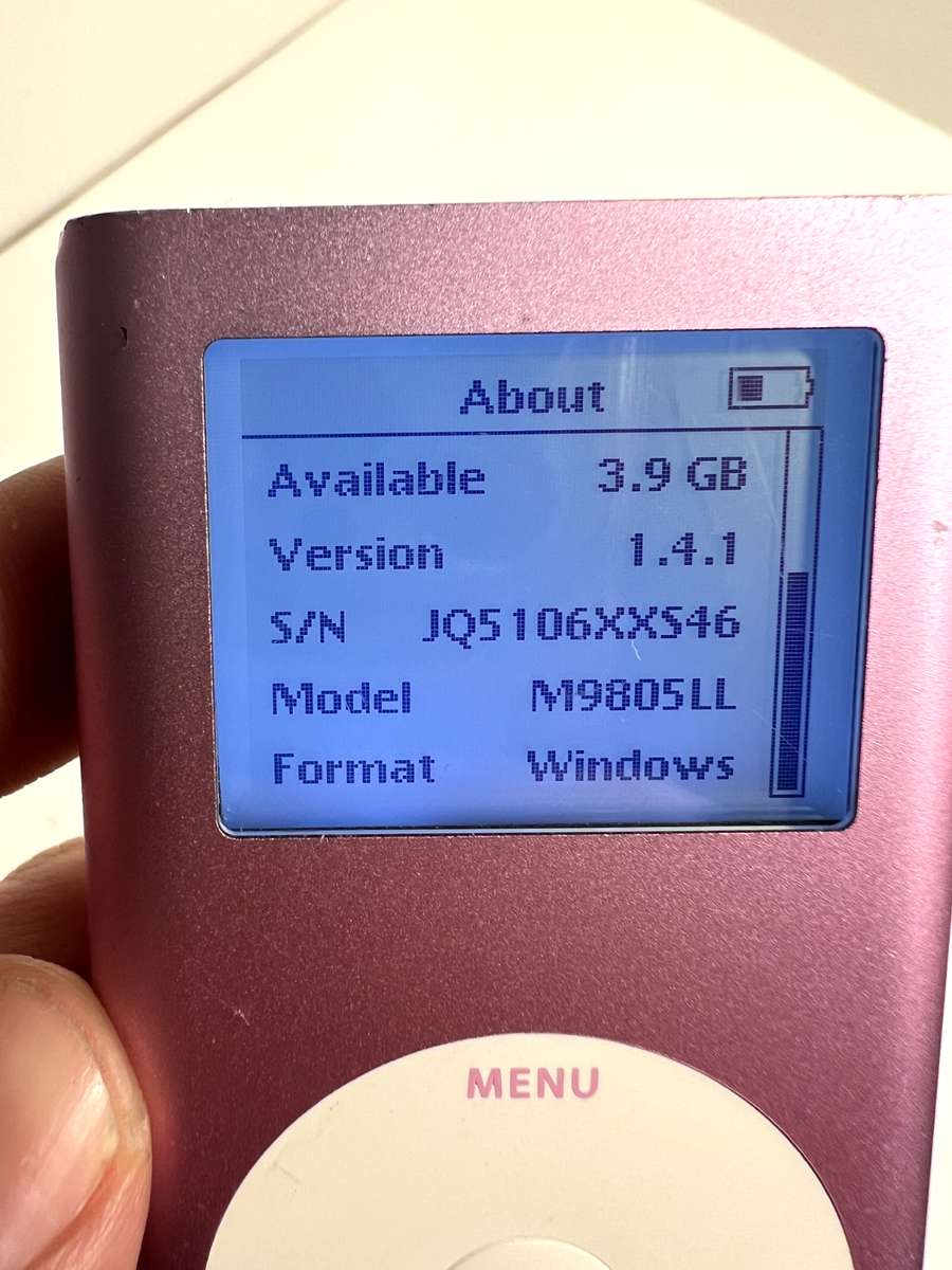 Apple iPod mini A1051 6 GB - 2nd Generation Pink - VGC (M9805LL/A