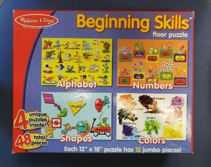 melissa and doug beginning skills floor puzzle