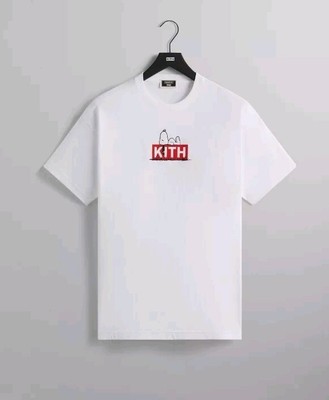 Kith x Peanuts Serif Tee Black Men｜Tシャツ