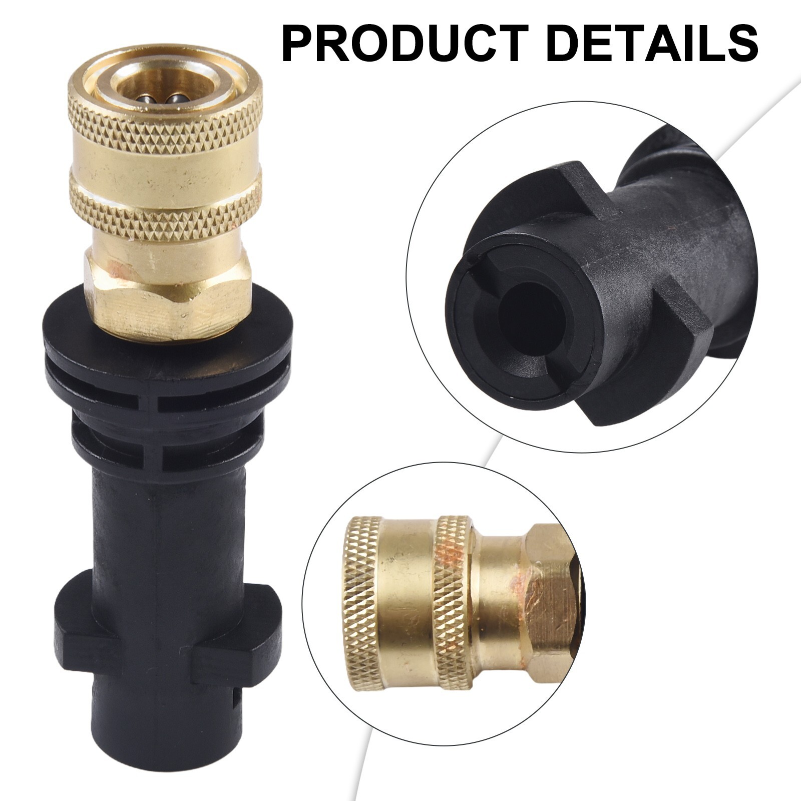 Black Plastic G1/4 Adapter for Karcher K Series Washer Pressure Washer Fitting eBay