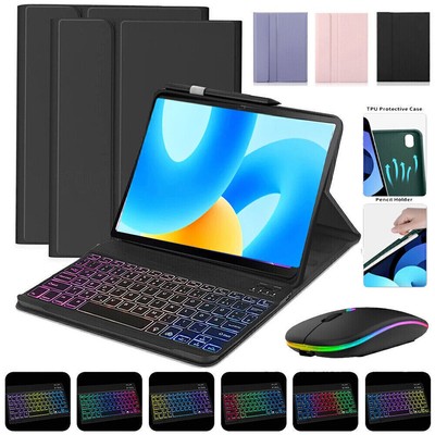 QWERTZ Beleuchtete Tastatur Maus Für Huawei MatePad 11/SE/T10/Honor Pad X9 X8Pro