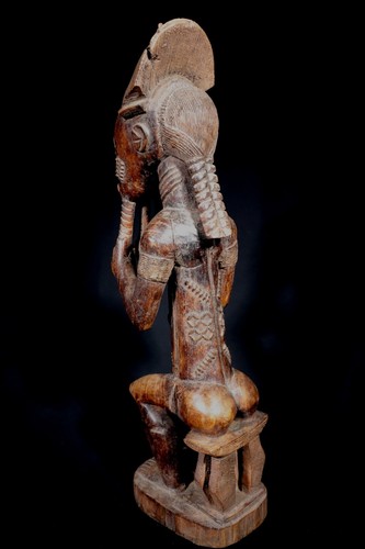 Art Africain Afrique - Magnifique Statue Asie Usu Baoulé Baule Akan - 44,5 Cms - Photo 6 sur 15