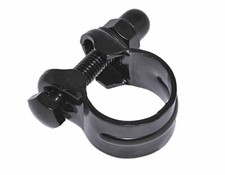 STEEL SEATPOST CLAMP (OUTER DIAMETER 28.6MM) FITS 25.4 SEATPOST BLACK
