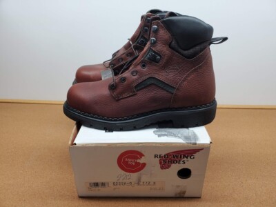 ヒ*キ様 RED WING SHOES made in USA MENS RED WING 2226 BROWN LEATHER SAFETY 6