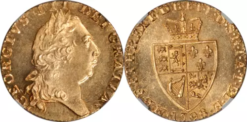 Great Britain 1798 George III Gold Guinea NGC MS-64