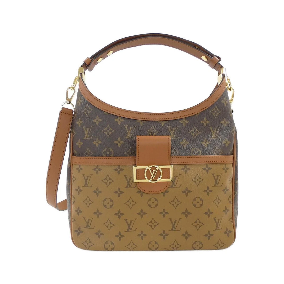 Louis Vuitton Dauphine MM Shoulder Bag Monogram Coated Canvas