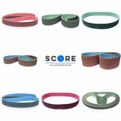 4x Score Schleifband Vlies Schleifbänder 120x970 mm Vliesband Korn wählbar