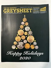 DECEMBER 2020 CDN Monthly GREYSHEET Coin Dealer Newsletter NEW Vol III, No 12