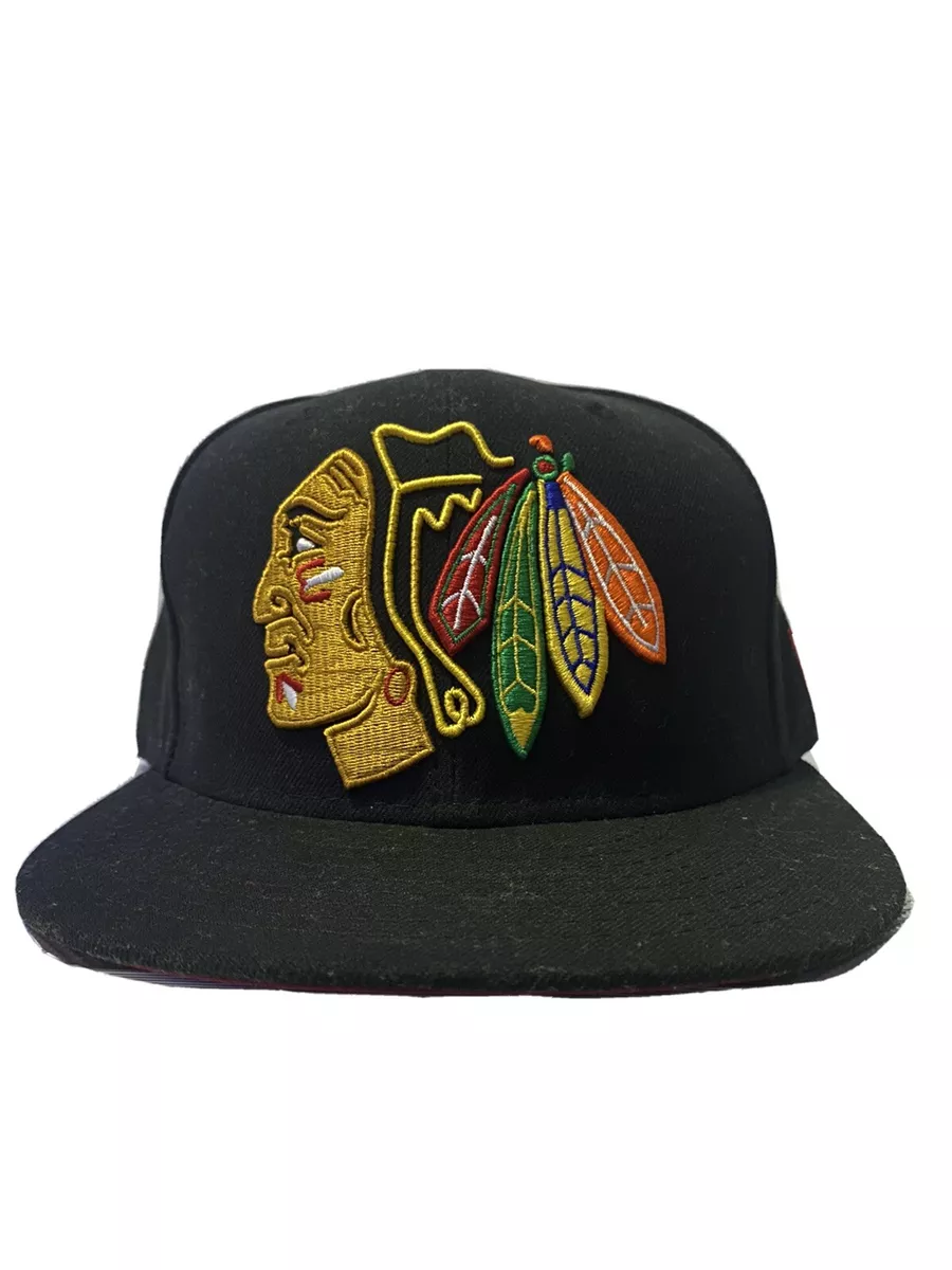 New Era 59Fifty Chicago Blackhawks Hockey Fitted Hat 7 3/8 