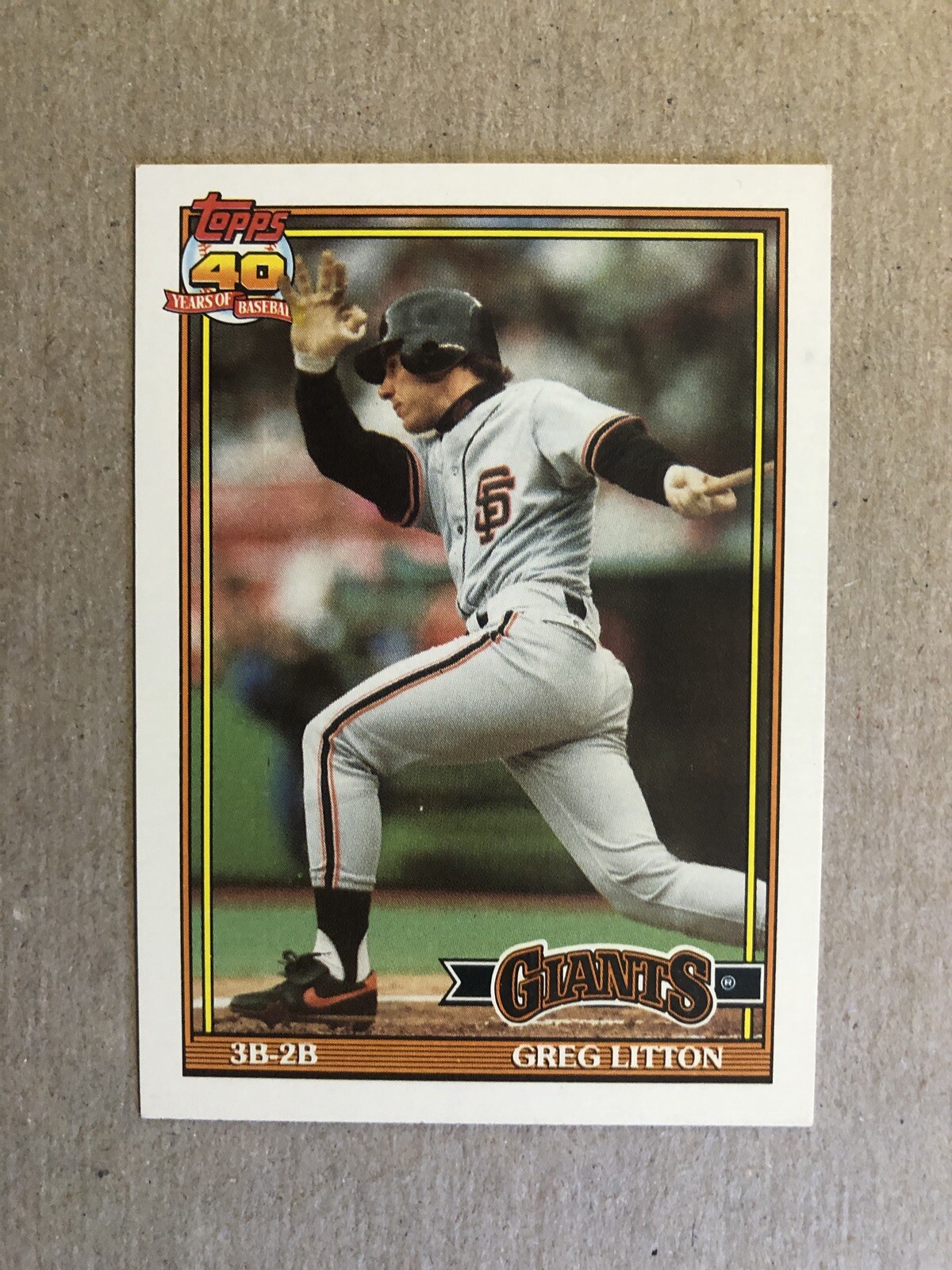 1991 TOPPS 40 YEARS OF BASEBALL #628 GREG LITTON