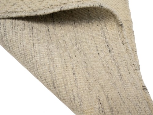 Bas-Relief Modern Cream Wool Hand-Knotted 4X6 ft Oriental Area Rug Home Carpet - Picture 13 of 13