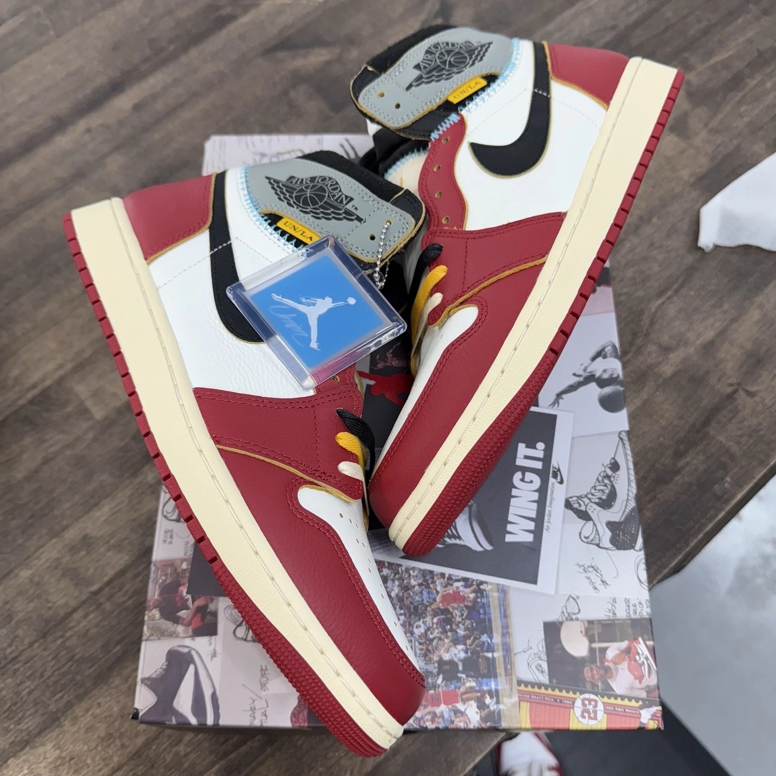 Taglia 12 Union LA x Air Jordan 1 Retro OG SP High Chicago Shadow (NUOVO)