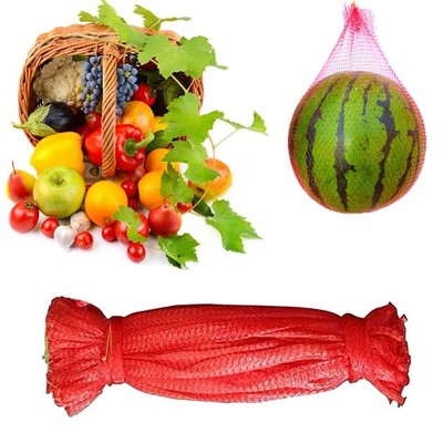 50 Pack Watermelon Nets 17.7 Inches Red Onion Mesh Bags Reusable Honeydew Mel...