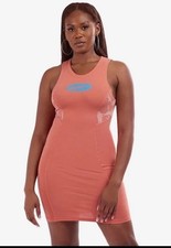 Nike Sportswear Icon Clash Women's Tank Dress in Coral  Blue Size Small