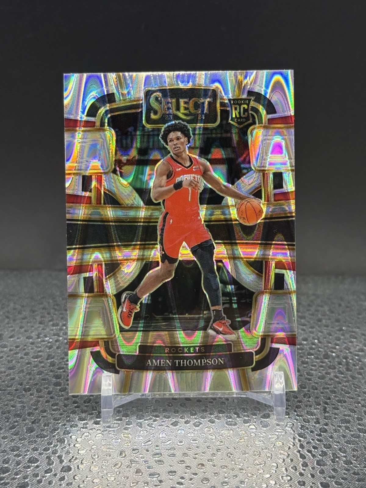 2023-24 Select Amen Thompson Concourse TECTONIC PRIZM Houston Rockets RC #96