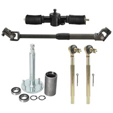 330mm Go Kart Steering Gear Shaft with 224mm-242mm Tie Rod for ATV UTV