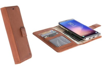 Krusell Folio Wallet Tasche Smart Schutz-Hülle Case Cover für Samsung Galaxy S8+