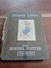 1929 Histoire de Pierre Lapin Beatrix Potter French Ed Poor Condition Restorer