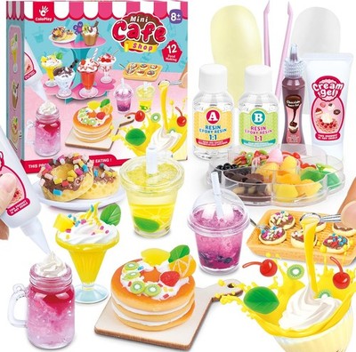 12 Making Miniature Food Toys Set DIY Resin Play Edible Kitchen Mini Pretend