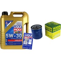 Mann Inspektionspaket 5L Liqui Moly Longlife III 5W-30 FüR Peugeot 406 2.0 16V
