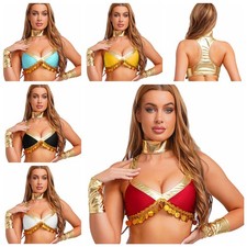 Women Outfits Egyptian Tank Top Theme Party Costume Cosplay Crop Top Cleopatra