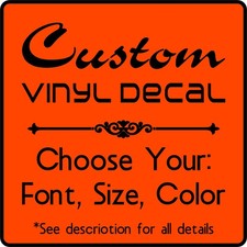 Custom Vinyl Decals Personalized Text Or Quote Lettering Sticker Car Wall Window