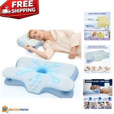 Cervical Memory Foam Pillow with Antibacterial Cover - Sleep Wellness Gift