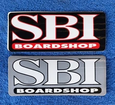 SBI Boardshop Wavelengths California OG Vintage Skate Surf Sticker ~ Pair of 2