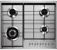 AEG HG654351SM 60cm Four Burner Gas Hob Stainless Steel