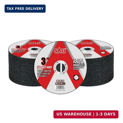 SALI 50 Pack 3 Inch Cut Off Wheels, Thin Cutting Discs 1/16'' x 3/8'' with Aluminu
