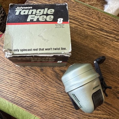 NEW Johnson Tangle-Free 8 Casting Fishing Reel Vtg USA In Original Box