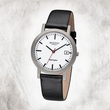 Regent Titan Herren Uhr F-1108 Quarzuhr Armband schwarz URF1108