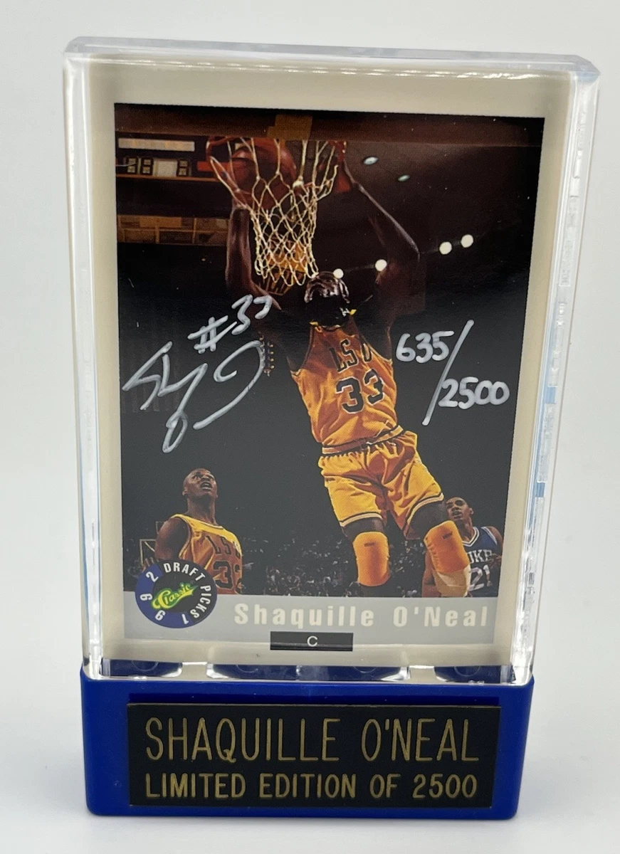 Shaquille O'Neal Autographed Basketball Trading Cards for sale | eBay