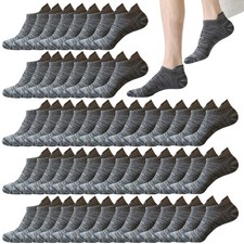 20 Pairs Athletic Ankle Socks for Men Breathable Low Cut Running Socks Cushio...