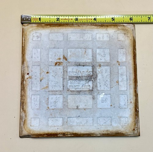Vintage blau & weiß japanisches Motiv Keramikfliese/Untersetzer 6x6" Richards England SELTEN! - Bild 4 von 5