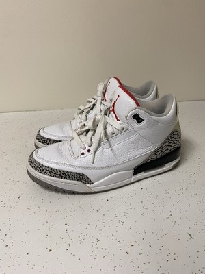 Air Jordan Retro 3 White Cement 2010 Men s Size 10 Nike Rare Sneakers Shoes Y2K