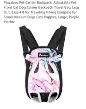 Pawaboo Pet Carrier Backpack,Adjustable Pet Front Cat Dog Carrier Backpack L 986