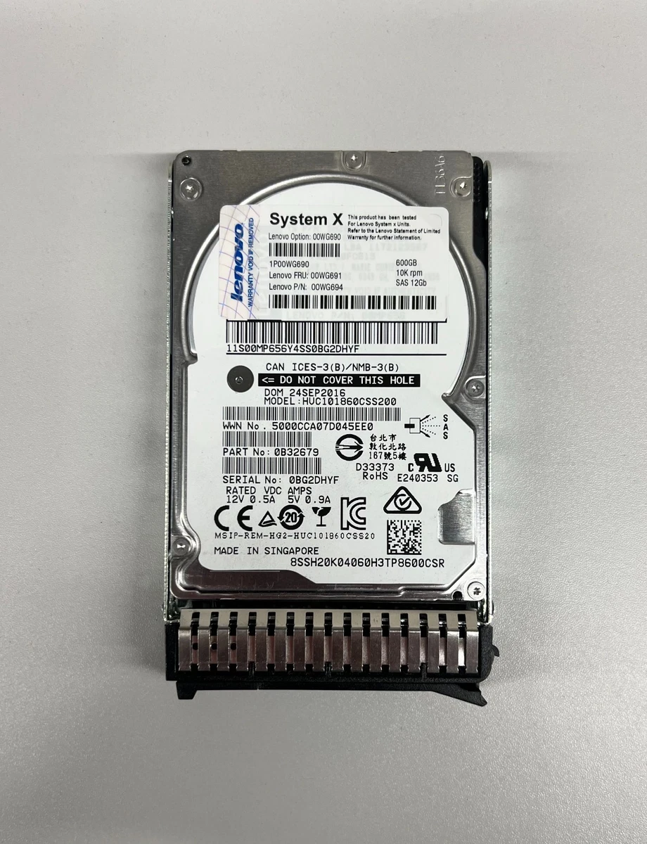 Las mejores ofertas en Unidades de disco duro interno Lenovo SAS