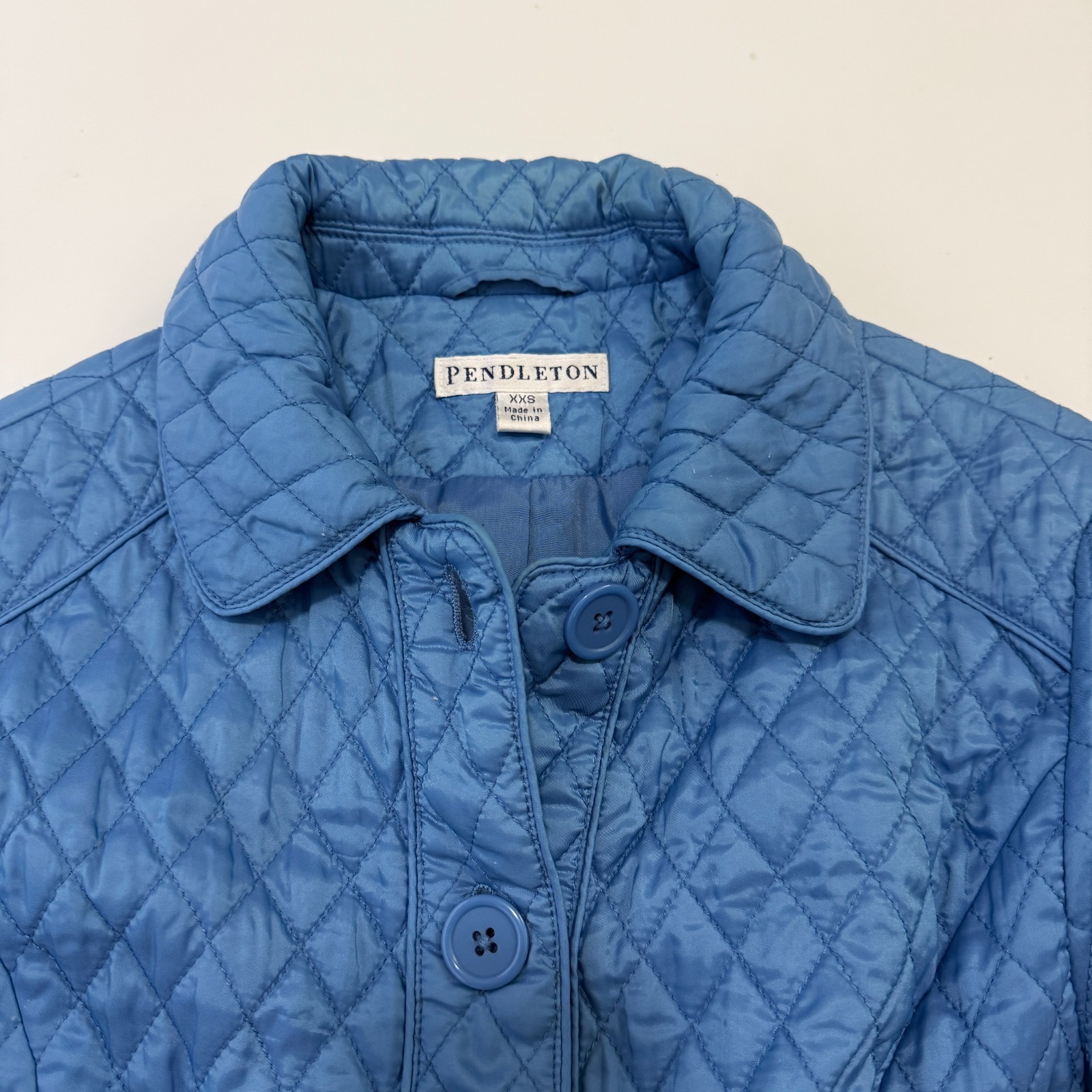 Pendleton Blue Quilted Lightweight Jacket Womens … - image 3
