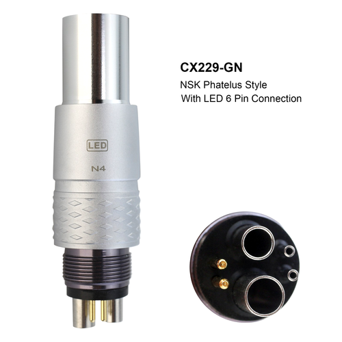 Acoplamiento de pieza de mano dental COXO LED 6 orificios KAVO Multiflex NSK Phatelus - Imagen 7 de 60