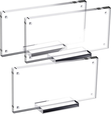 2 Pcs Dollar Bill Holder Acrylic Display Dollar Case Currency Ticket Protector P