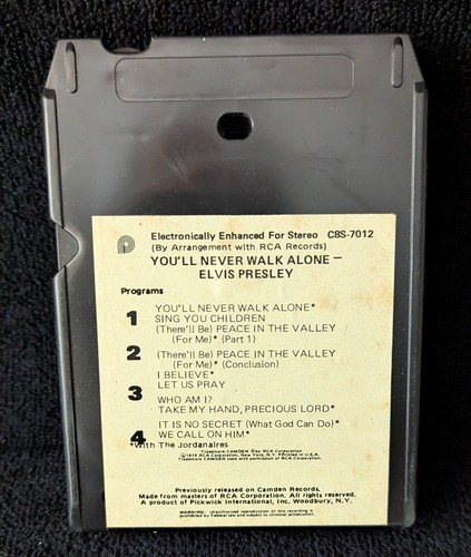 Elvis Presley 8 Track Tape. You'll Never Walk Alone  D82-5005 RCA 1971  - Afbeelding 7 van 9